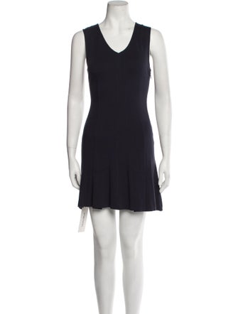 Theory V-Neck Mini Dress