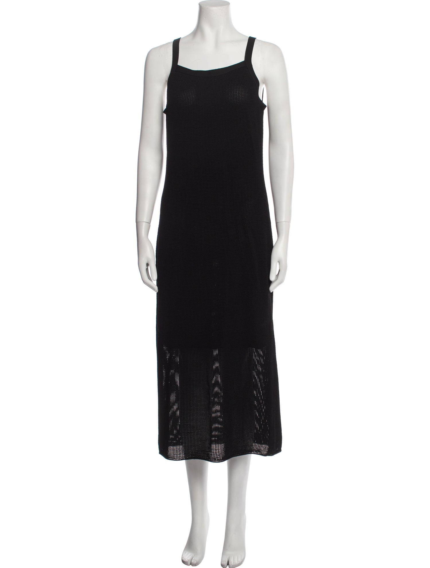 Theory Square Neckline Midi Length Dress