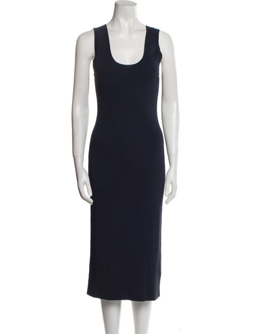 Theory Scoop Neck Midi Length Dress