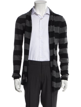 Theory Cashmere Striped Cardigan