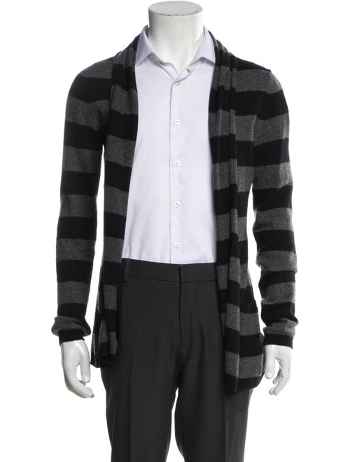 Theory Cashmere Striped Cardigan