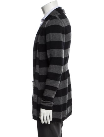 Theory Cashmere Striped Cardigan