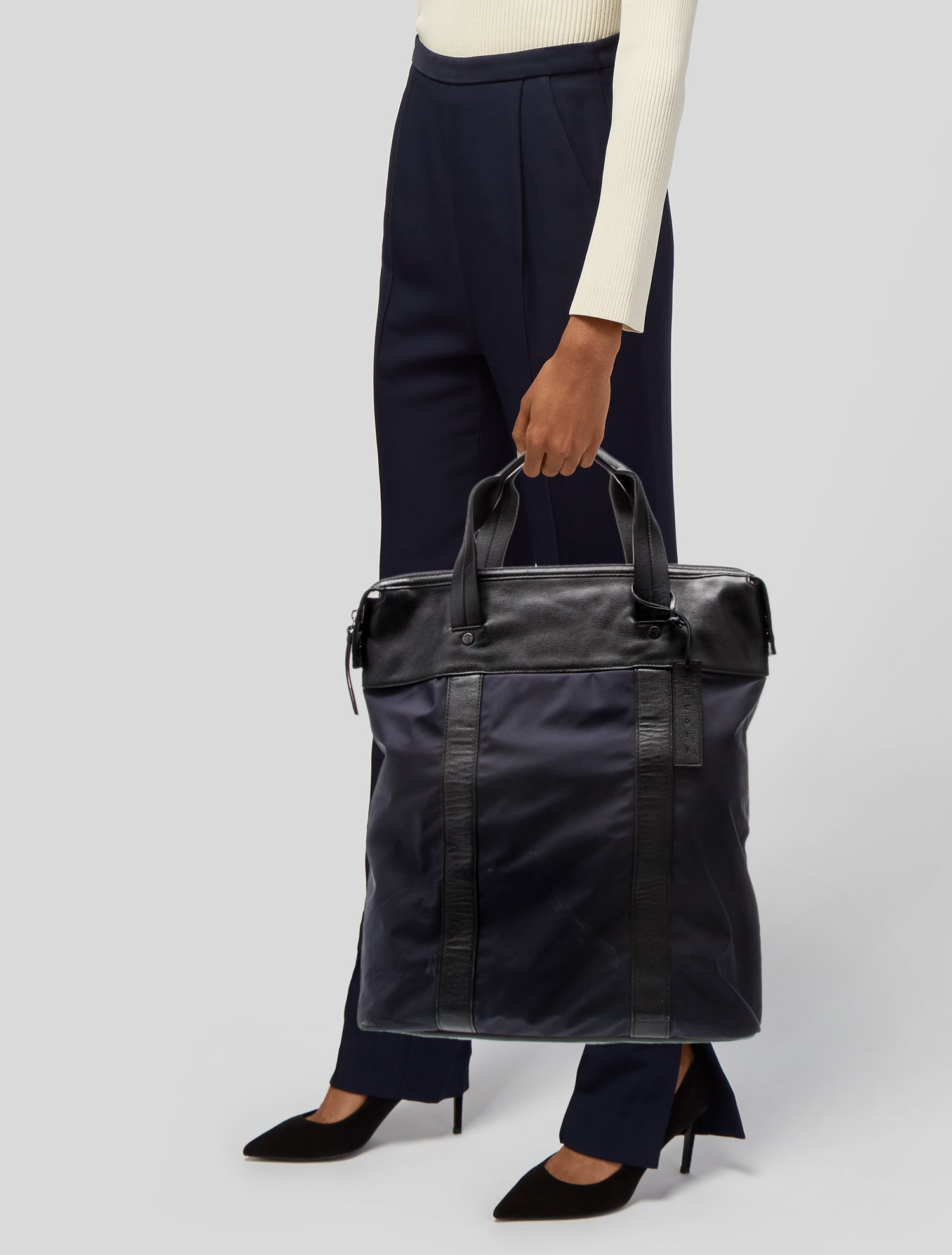 Theory Nylon Top Handle Bag