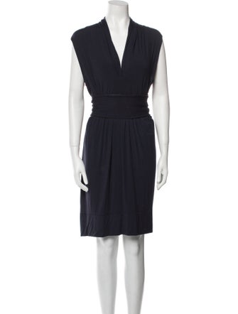 Theory V-Neck Mini Dress