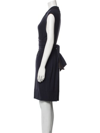 Theory V-Neck Mini Dress