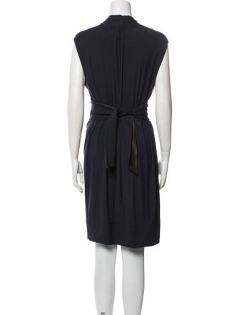 Theory V-Neck Mini Dress