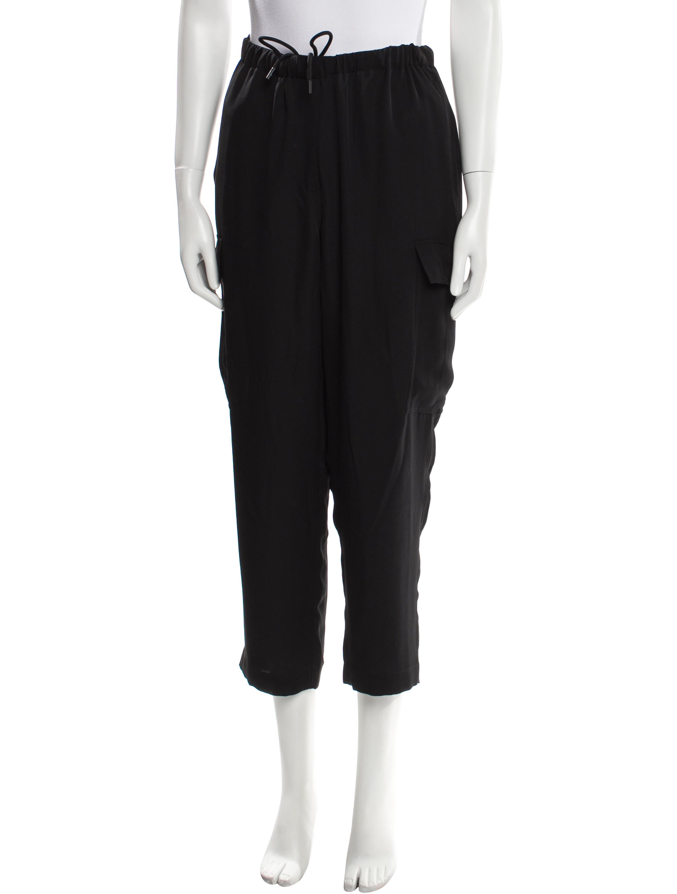 Theory Silk Straight Leg Pants