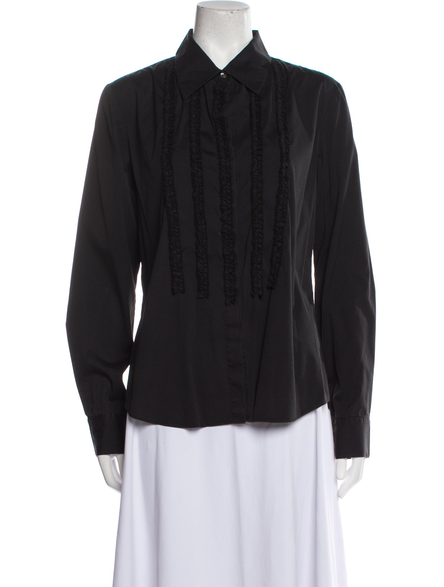 Theory Long Sleeve Button-Up Top