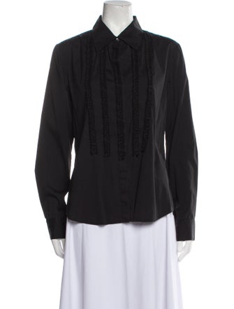 Theory Long Sleeve Button-Up Top