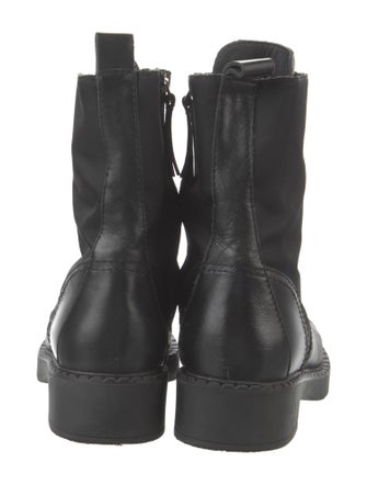 Theory Leather Combat Boots
