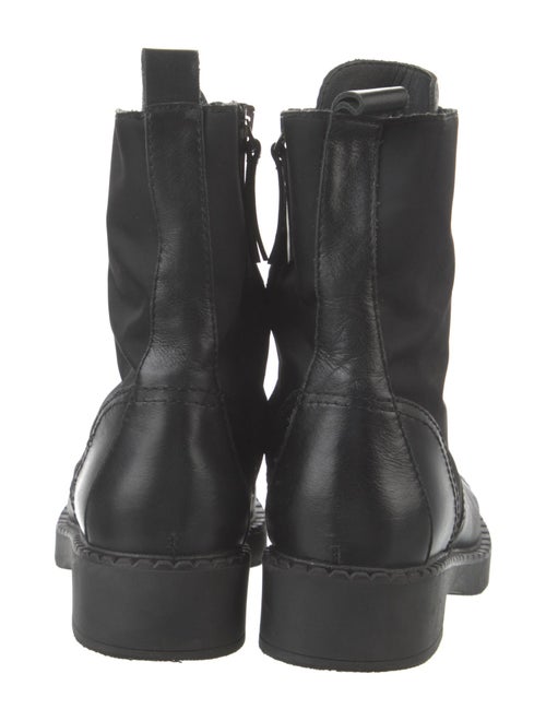 Theory Leather Combat Boots