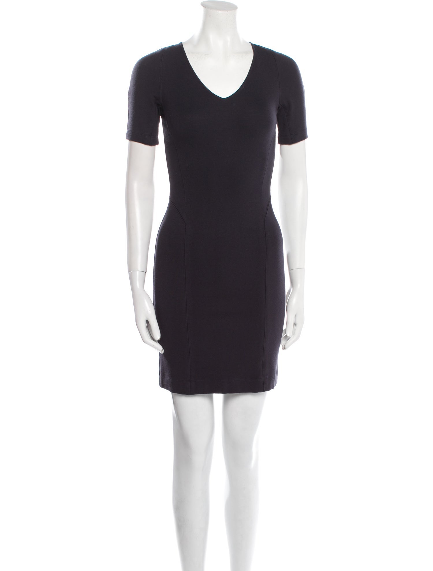 Theory V-Neck Mini Dress