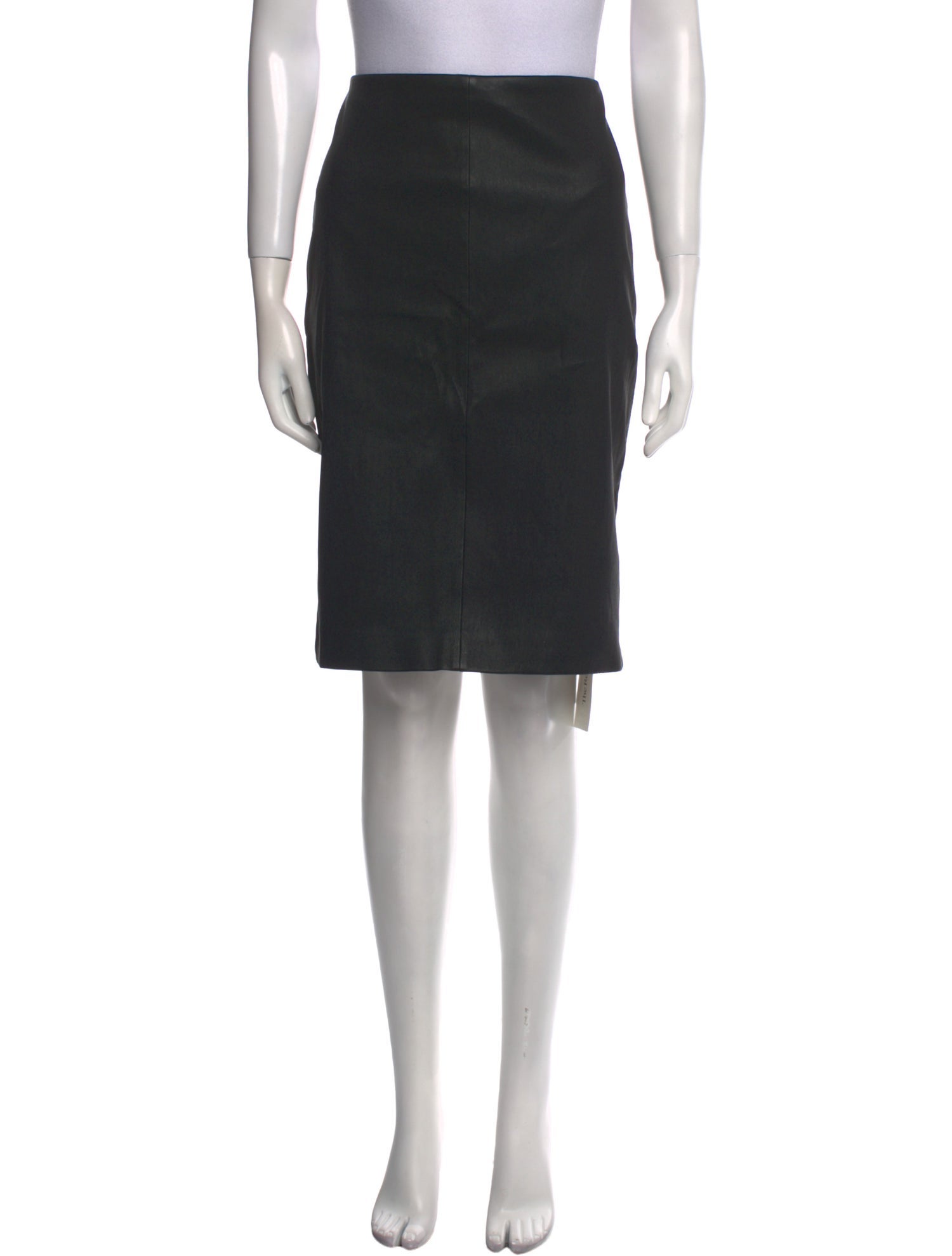 Theory Lamb Leather Knee-Length Skirt