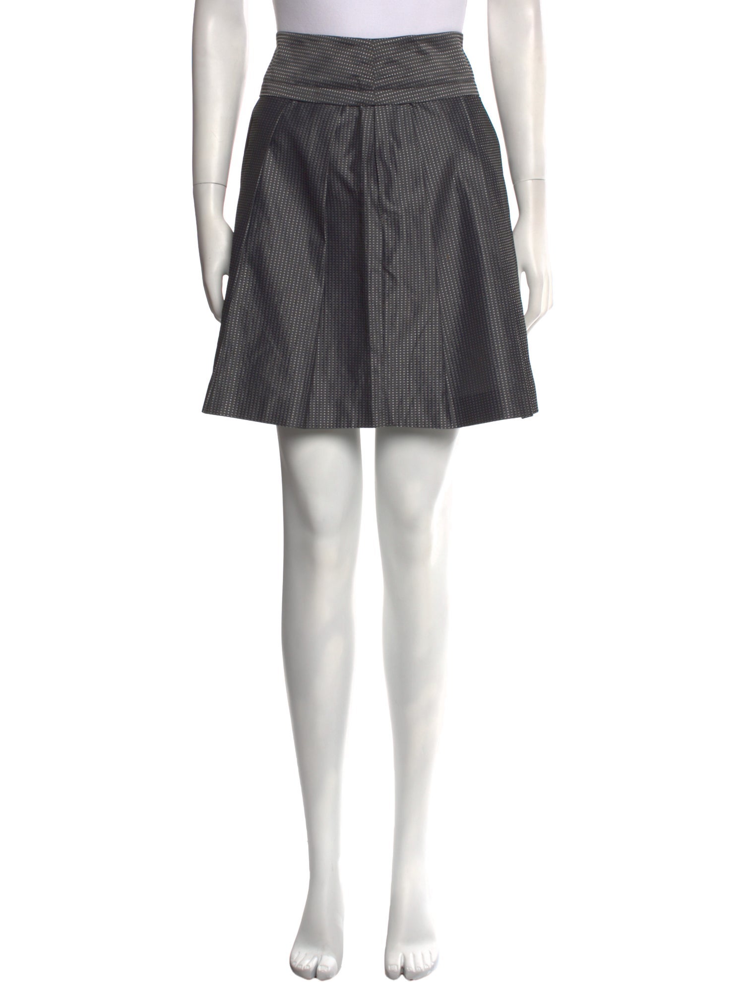 Theory Pleated Accents Mini Skirt