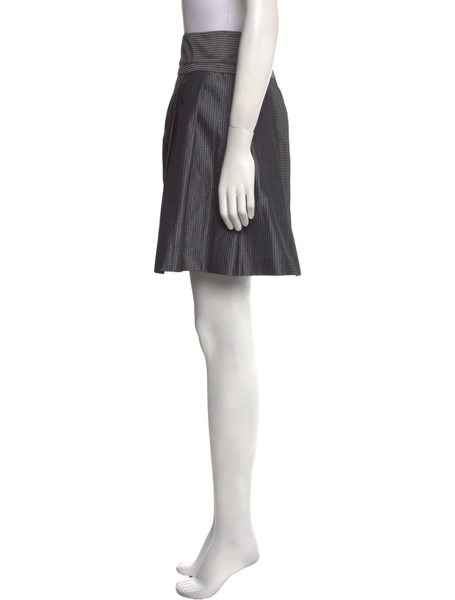 Theory Pleated Accents Mini Skirt