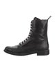 Theory Leather Combat Boots