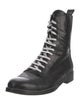 Theory Leather Combat Boots