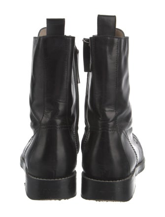 Theory Leather Combat Boots