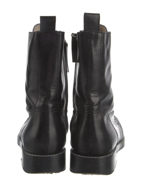 Theory Leather Combat Boots