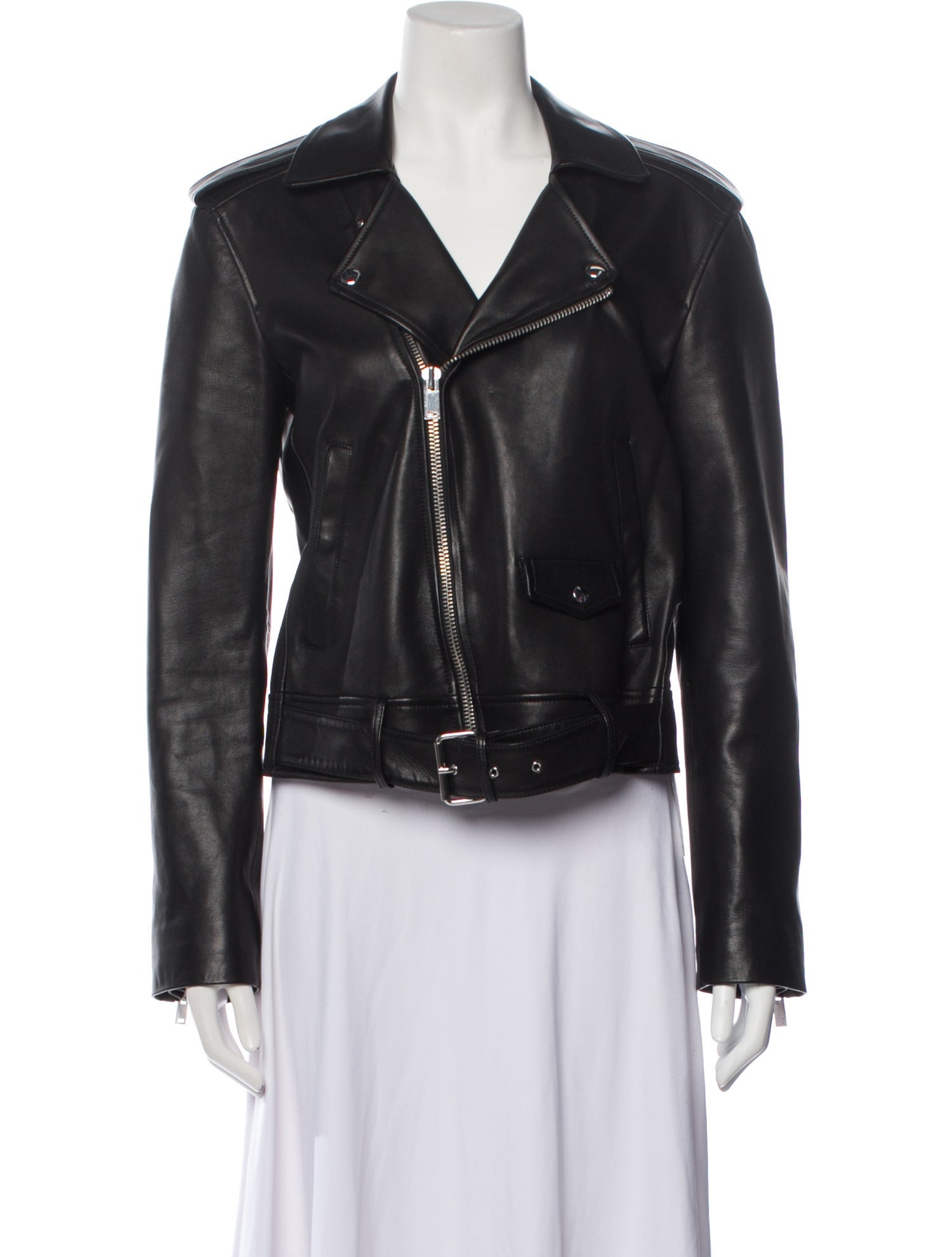 Theory Lamb Leather Biker Jacket