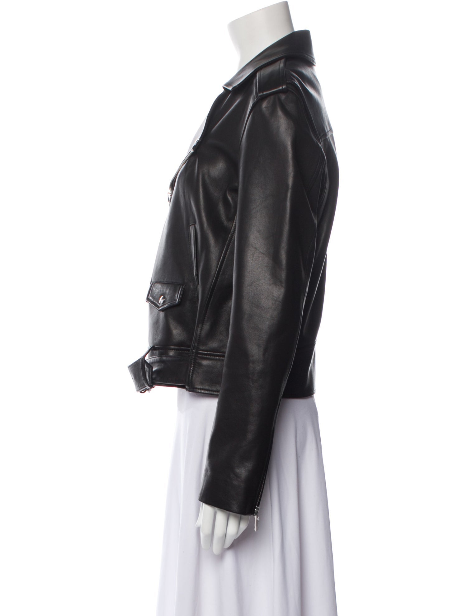 Theory Lamb Leather Biker Jacket