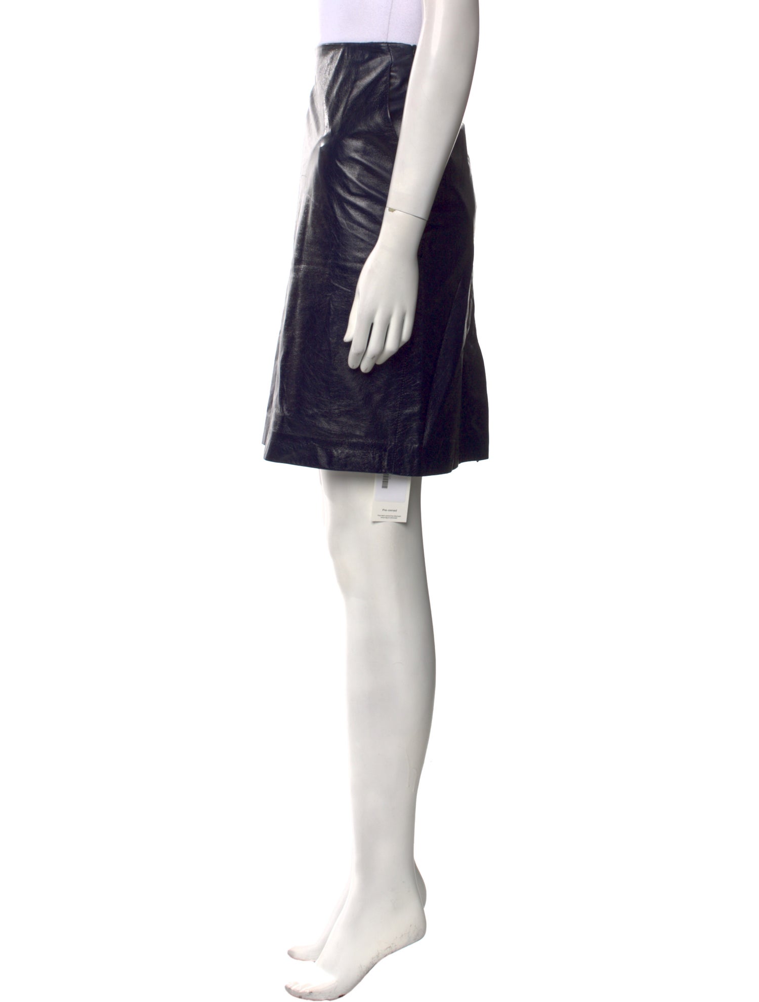 Theory Leather Knee-Length Skirt