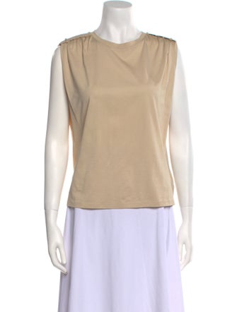 Theory Bateau Neckline Sleeveless Top