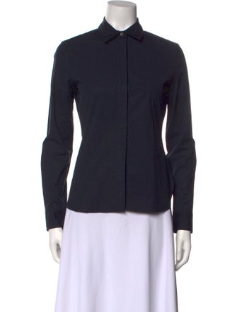 Theory Long Sleeve Button-Up Top