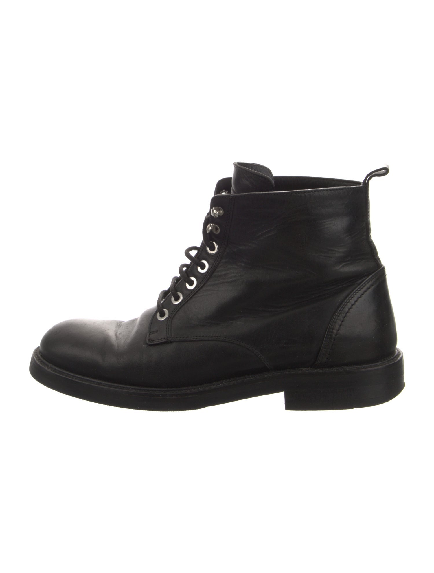 Theory Leather Combat Boots
