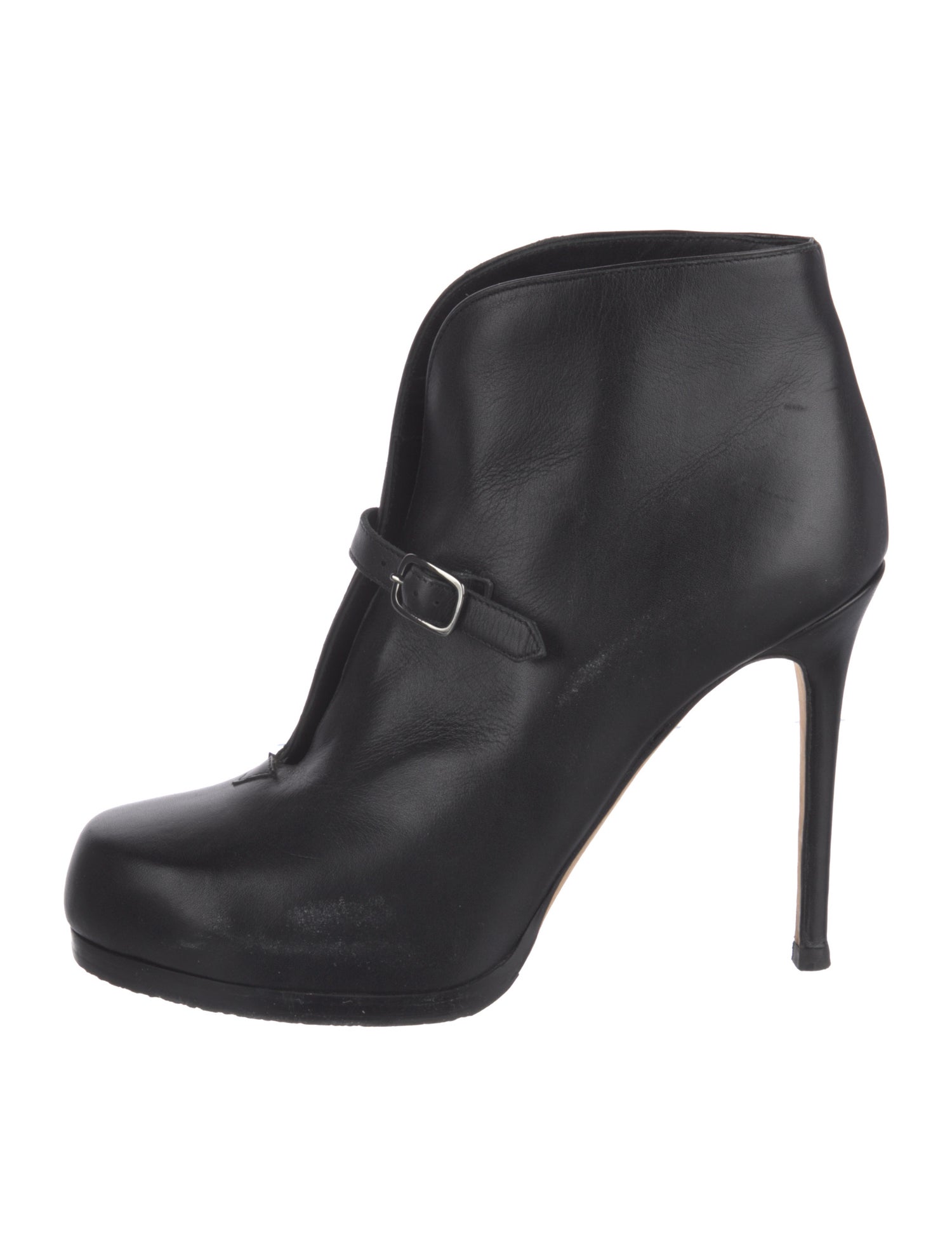 Theory Leather Lace-Up Boots