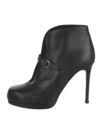 Theory Leather Lace-Up Boots