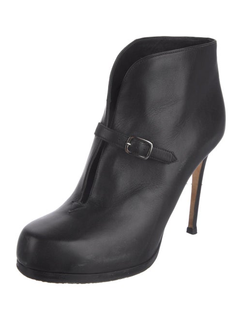 Theory Leather Lace-Up Boots