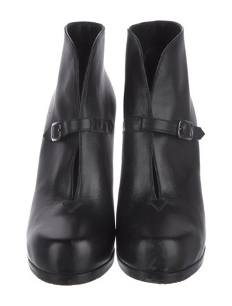 Theory Leather Lace-Up Boots
