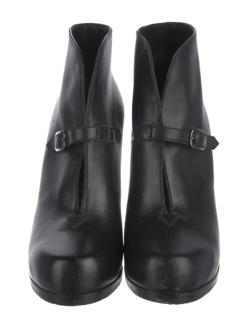 Theory Leather Lace-Up Boots