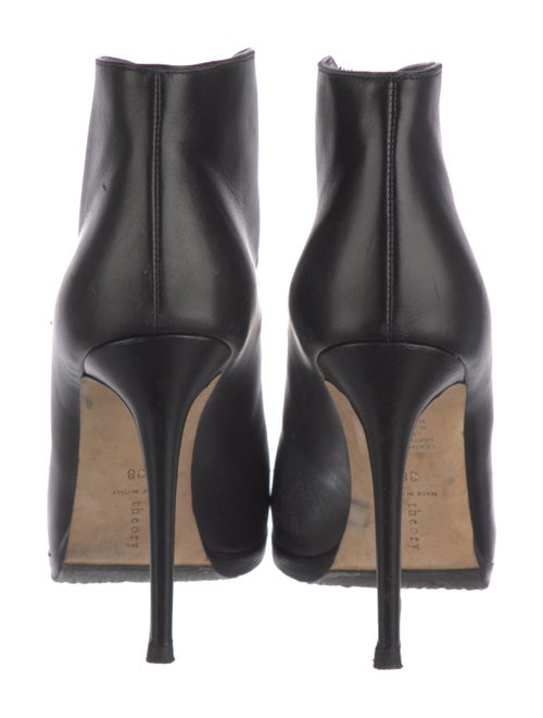 Theory Leather Lace-Up Boots