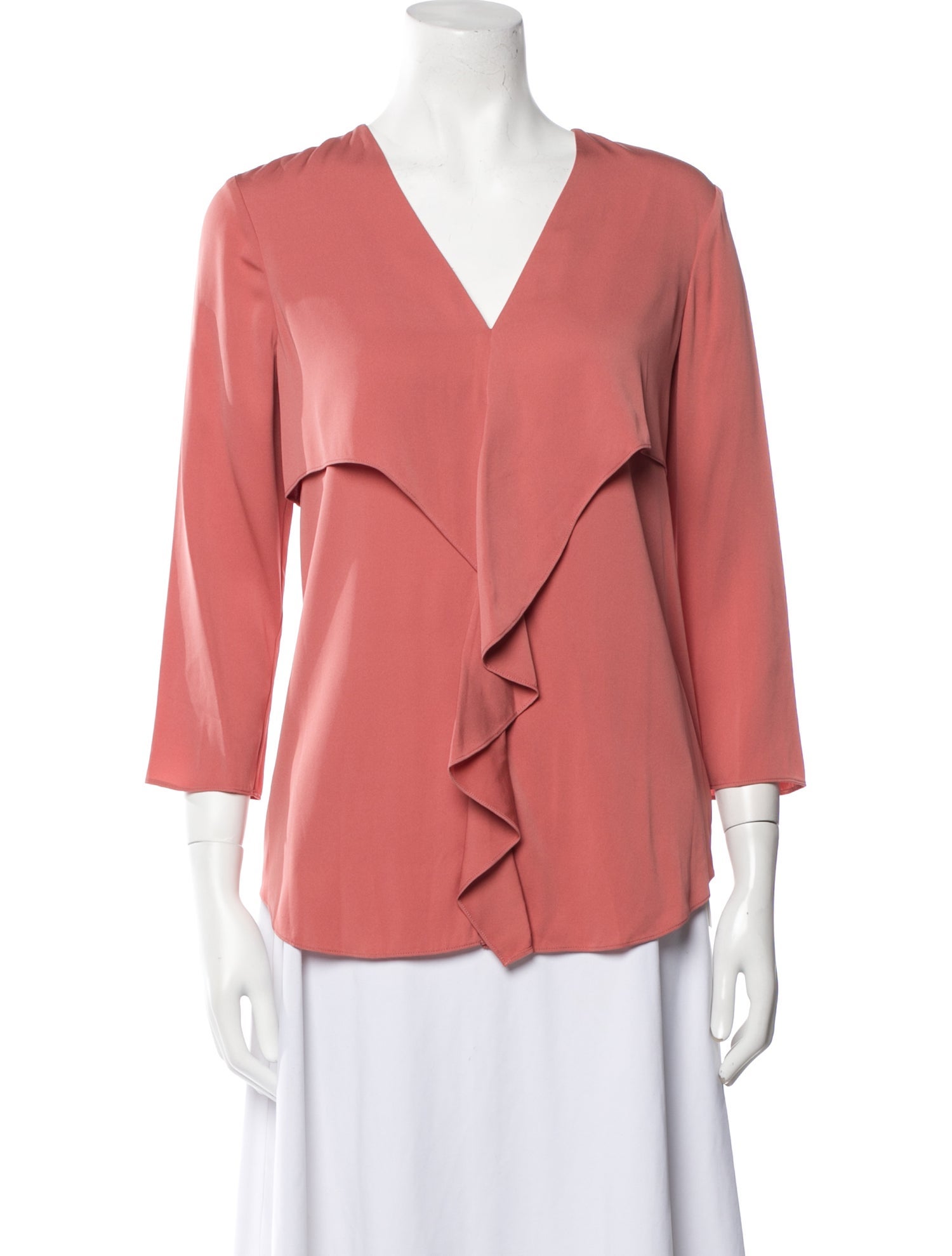 Theory Silk V-Neck Blouse
