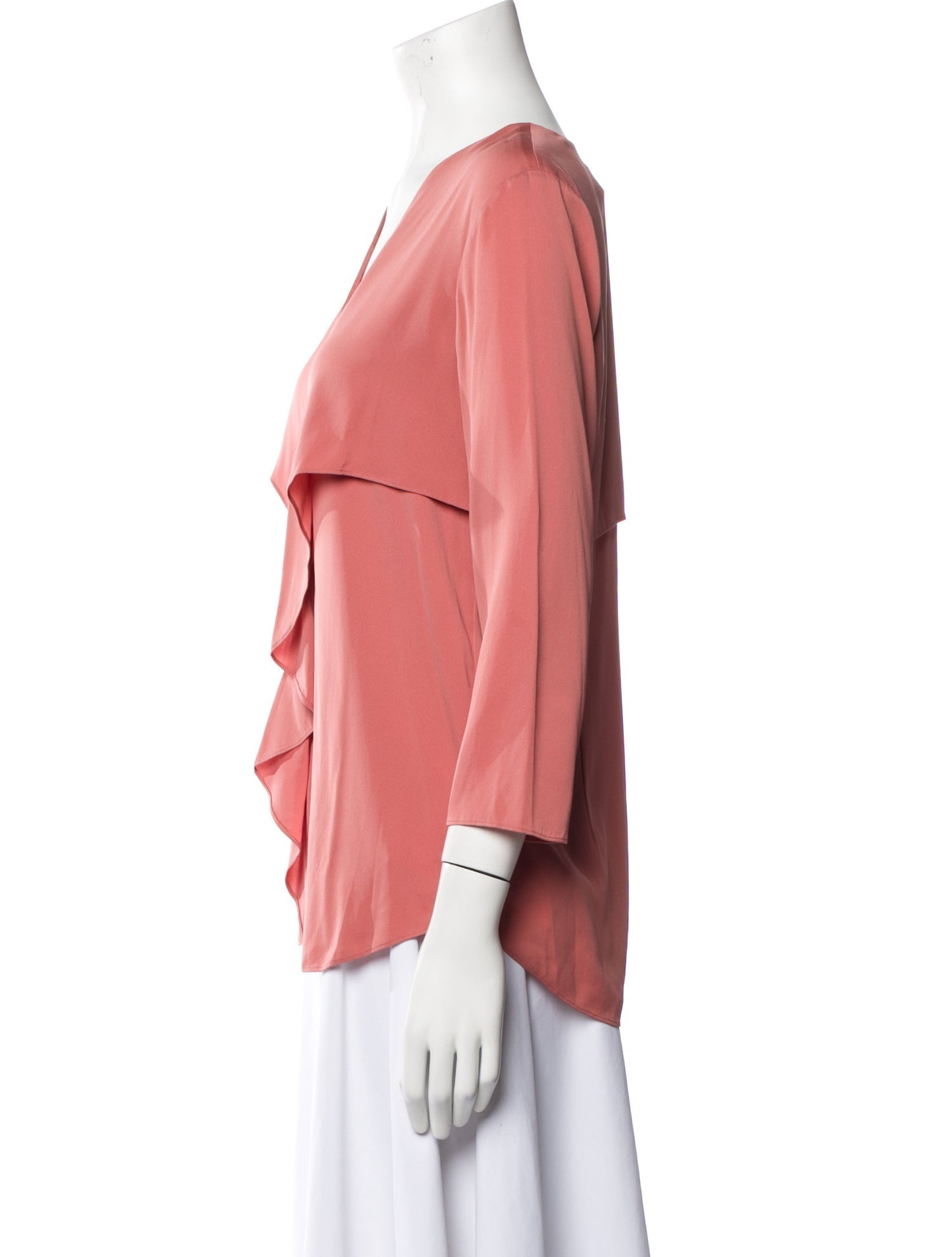 Theory Silk V-Neck Blouse