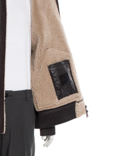 Theory Shearling Bomber Jacket