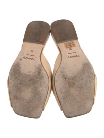 Theory Leather Slides