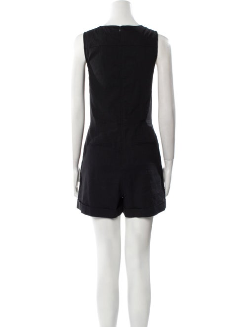 Theory Linen Scoop Neck Romper