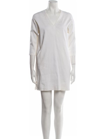 Theory Dresses Linen Mini Dress Petite