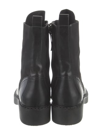 Theory Leather Combat Boots