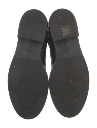 Theory Leather Combat Boots