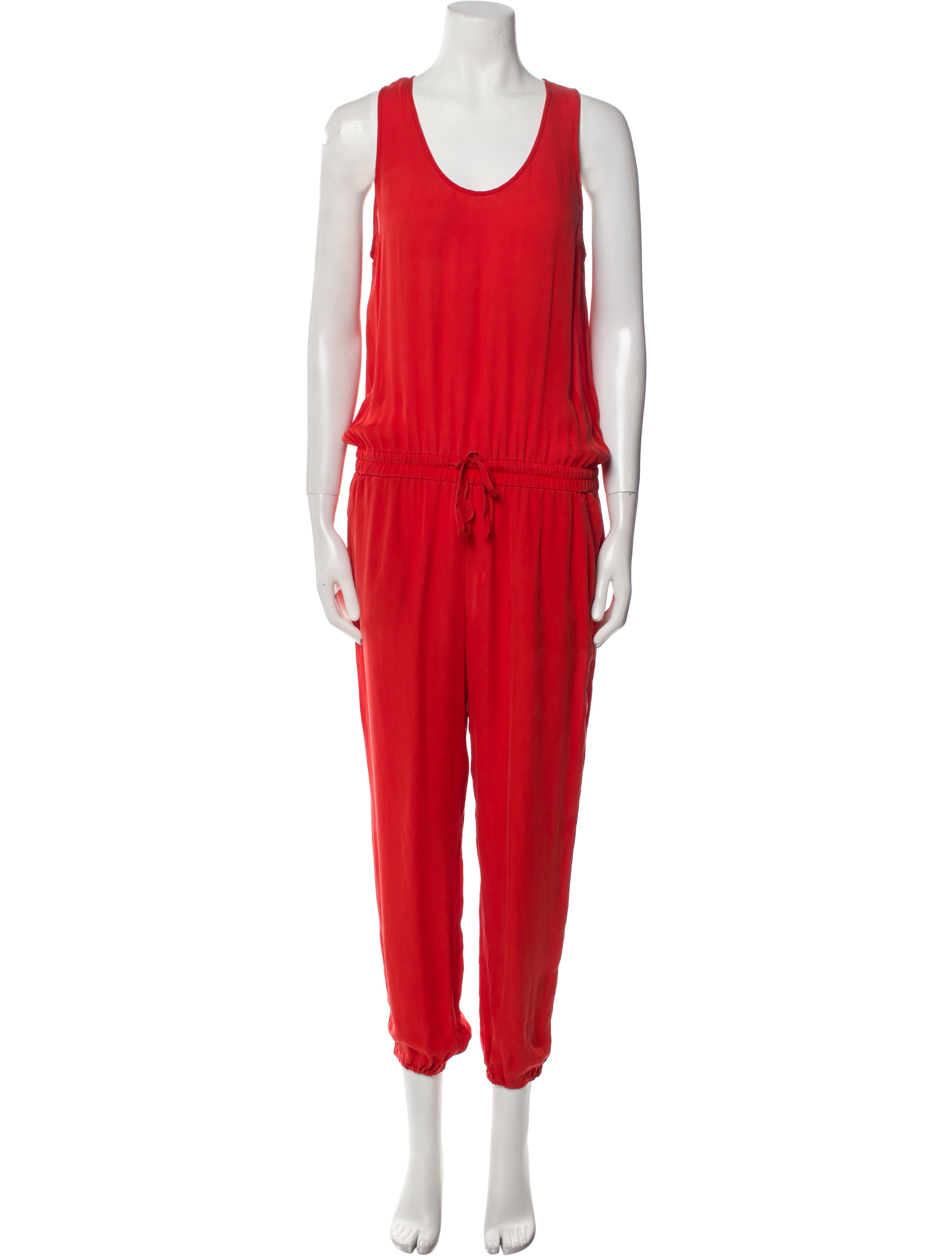 Theory Silk Scoop Neck Jumpsuit