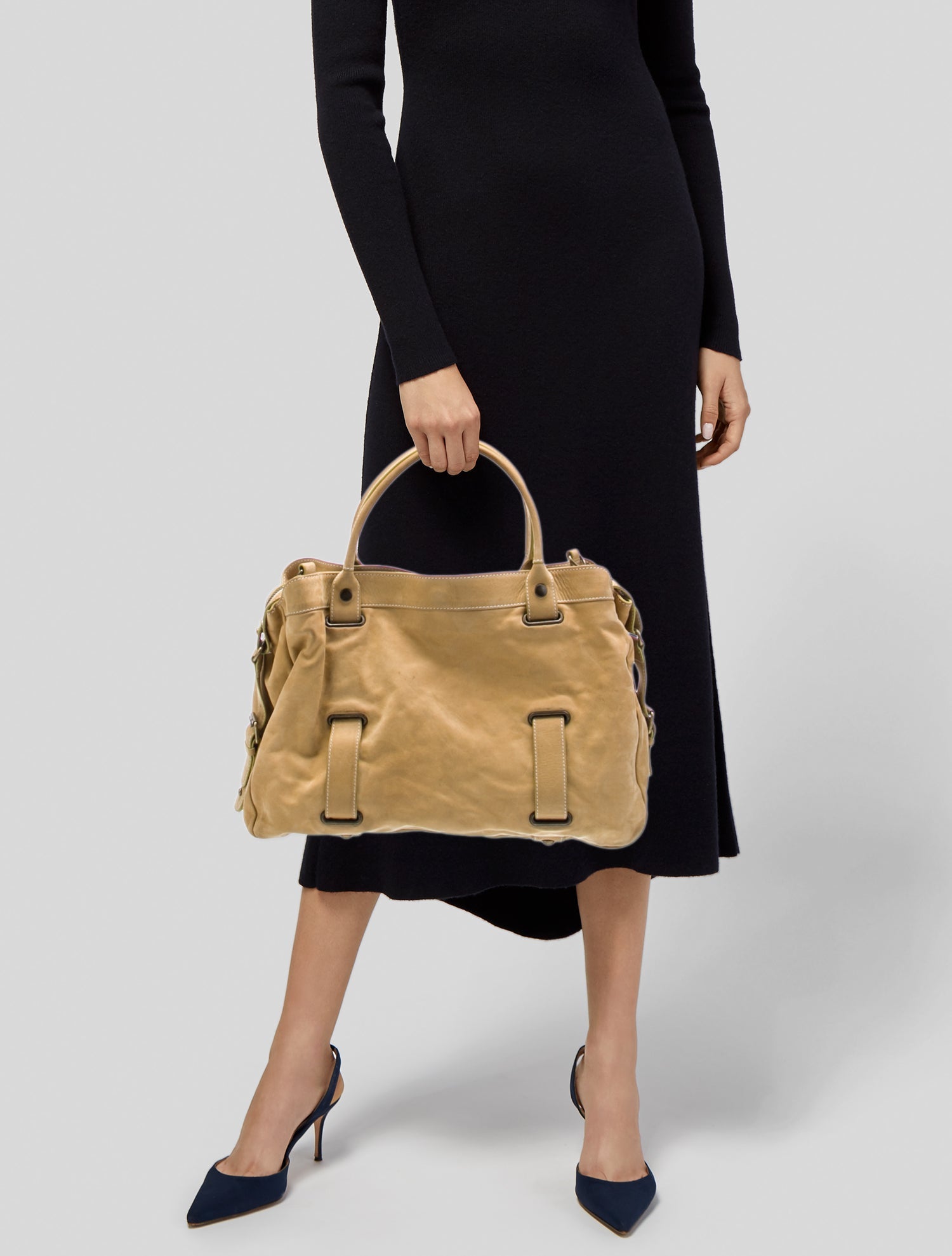 Theory Suede Messenger Bag