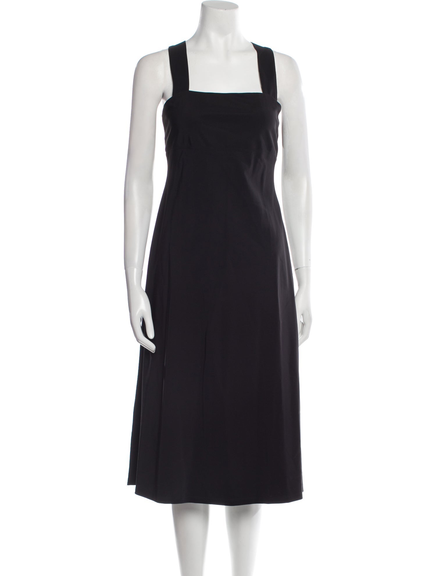 Theory Square Neckline Midi Length Dress