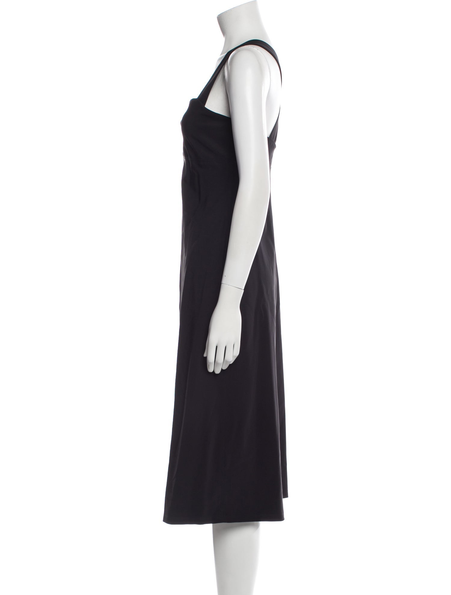 Theory Square Neckline Midi Length Dress