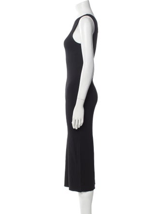 Theory One-Shoulder Midi Length Dress