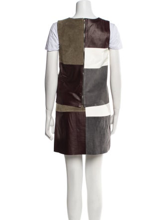 Theory Leather Skirt Set