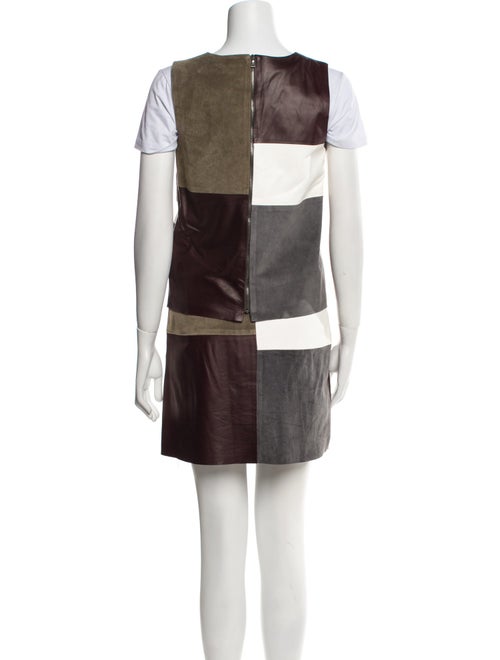 Theory Leather Skirt Set